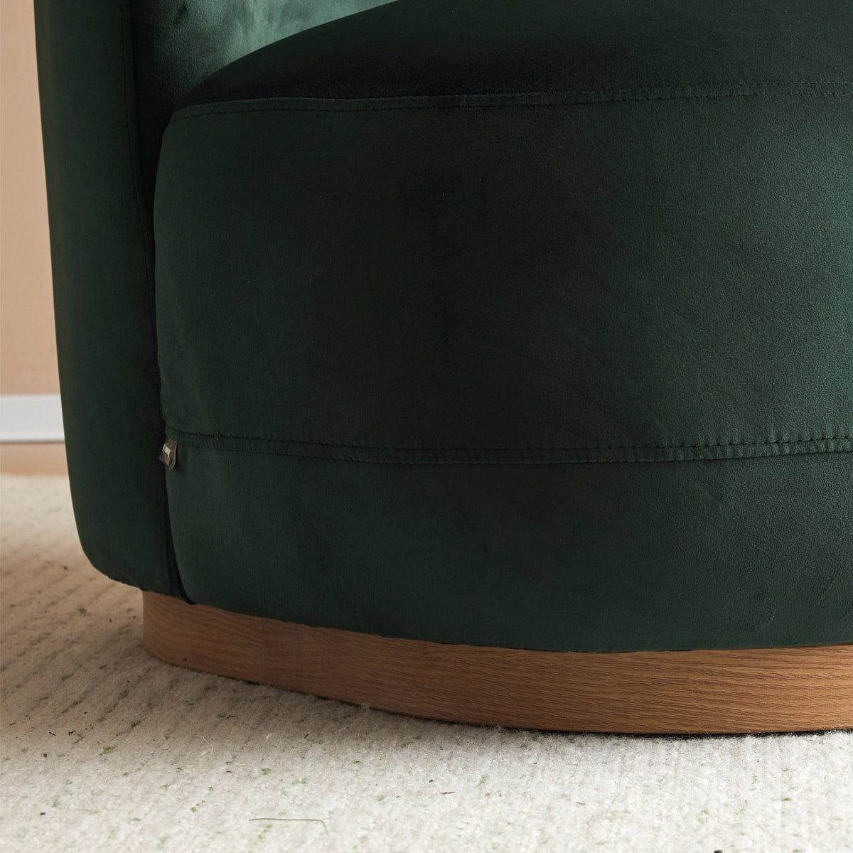 Colette - Fauteuil en Velours - Vert