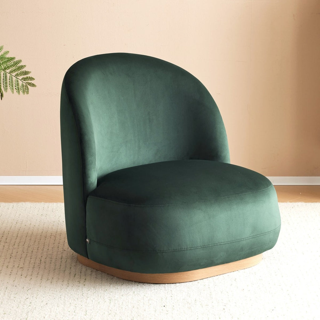 Colette - Fauteuil en Velours - Vert