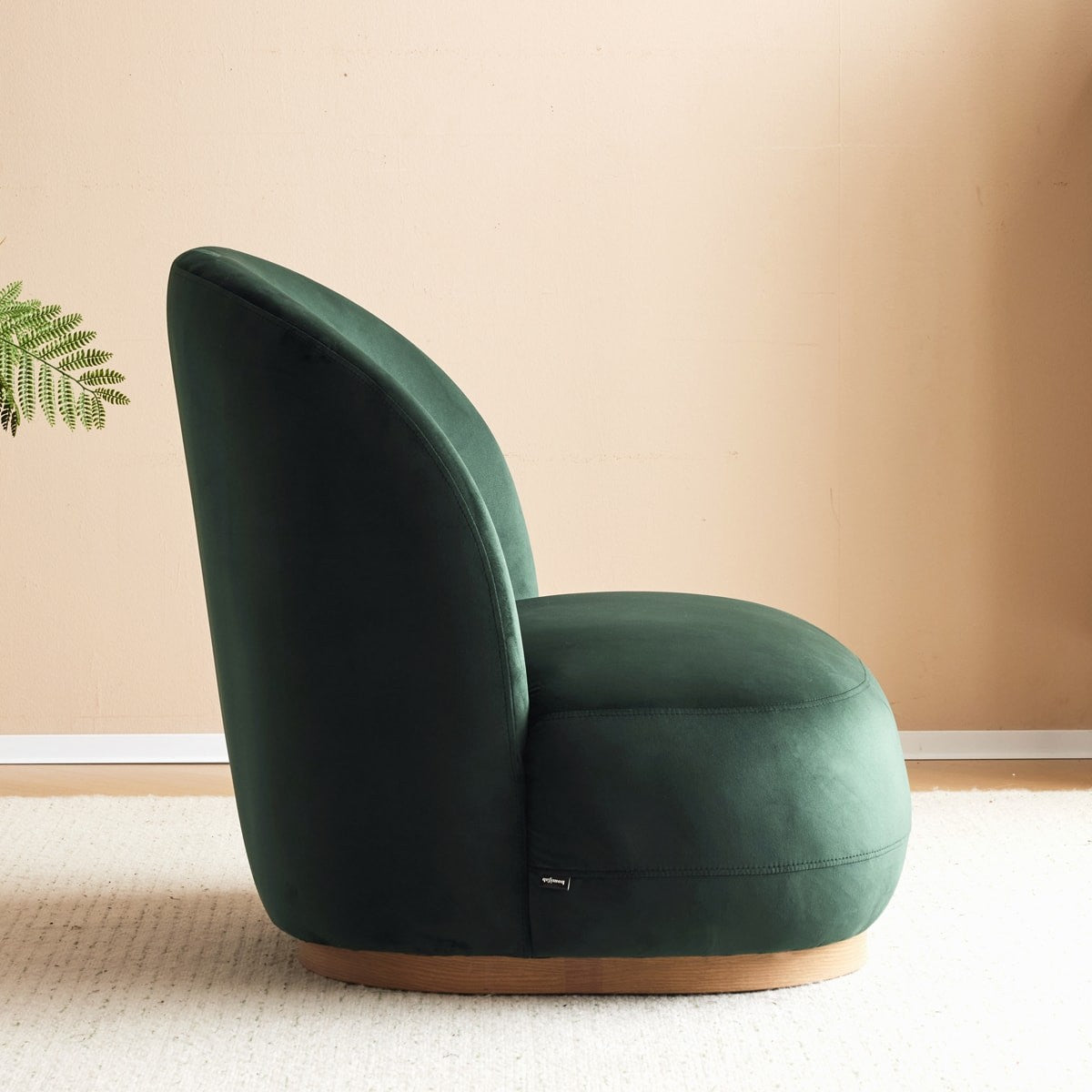 Colette - Fauteuil en Velours - Vert
