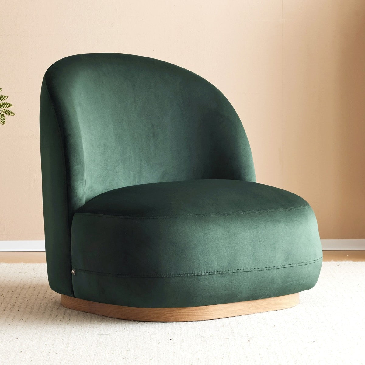 Colette - Fauteuil en Velours - Vert
