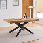 Elena - Table à Manger Extensible Décor 4/8 Personnes 140/220 cm - Bois