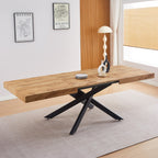Elena - Table à Manger Extensible Décor 4/8 Personnes 140/220 cm - Bois