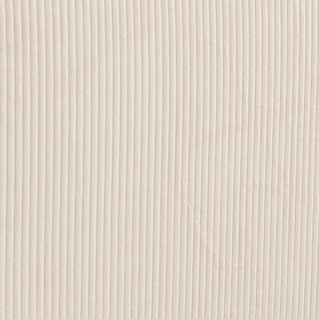 Elma - Lit Coffre Adulte 140x190 cm avec Tête de Lit Capitonnée en Velours Côtelé - Beige