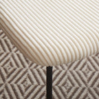 Lorie - Lot de 4 Chaises en Velours Côtelé - Beige