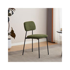 Lorie - Lot de 4 Chaises en Velours Côtelé - Vert Kaki
