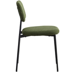 Lorie - Lot de 4 Chaises en Velours Côtelé - Vert Kaki