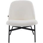 Petra - Fauteuil en Tissu Bouclé - Beige