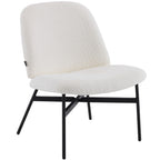 Petra - Fauteuil en Tissu Bouclé - Beige