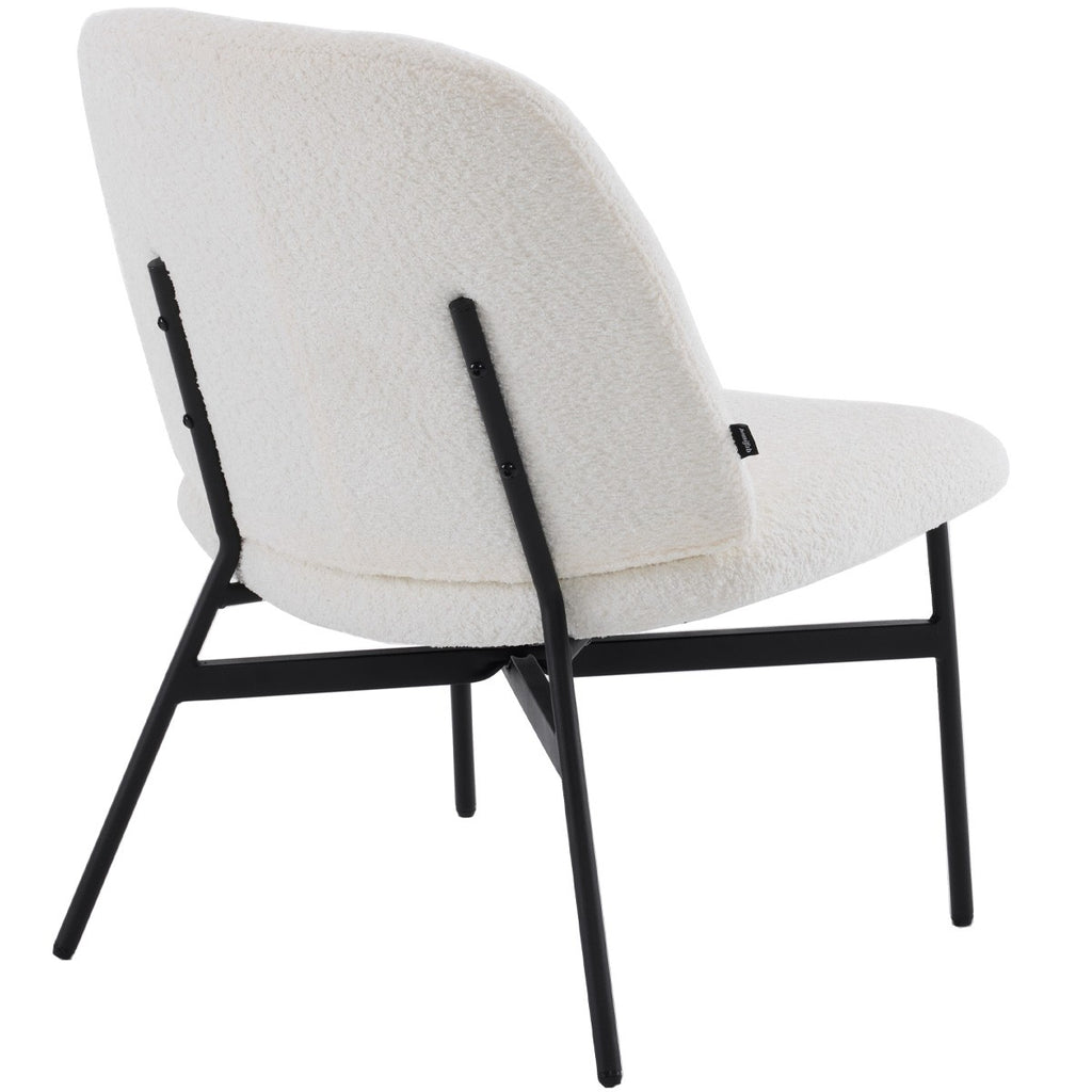 Petra - Fauteuil en Tissu Bouclé - Beige