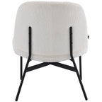 Petra - Fauteuil en Tissu Bouclé - Beige