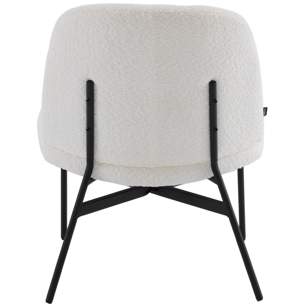 Petra - Fauteuil en Tissu Bouclé - Beige