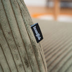 Petra - Fauteuil en Velours Côtelé - Vert Kaki
