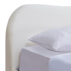 Suzon - Lit Coffre Adulte avec Tête de Lit Matelassée en Velours - Beige