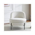 Vianney - Fauteuil en Tissu Bouclé - Beige