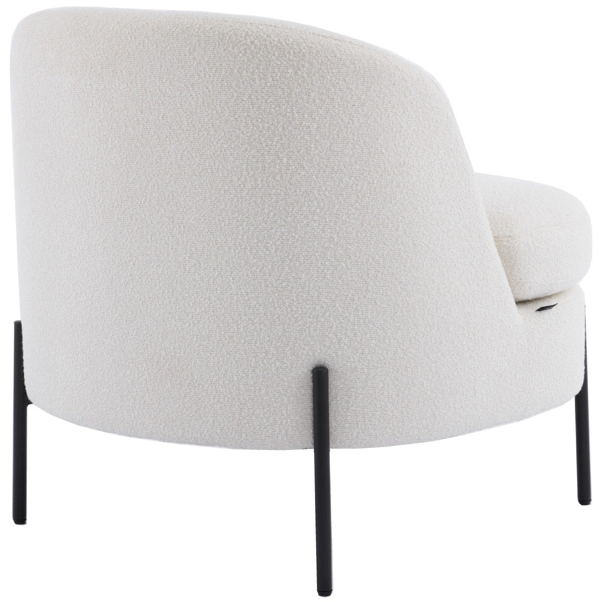 Vianney - Fauteuil en Tissu Bouclé - Beige