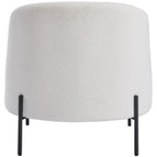 Vianney - Fauteuil en Tissu Bouclé - Beige