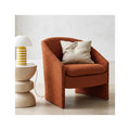 Ami - Fauteuil Arrondi en Tissu Bouclé - Rouille