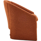 Ami - Fauteuil Arrondi en Tissu Bouclé - Rouille