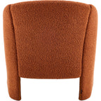 Ami - Fauteuil Arrondi en Tissu Bouclé - Rouille