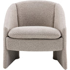 Ami - Fauteuil Arrondi en Tissu Bouclé - Taupe