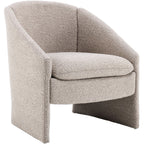 Ami - Fauteuil Arrondi en Tissu Bouclé - Taupe