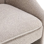 Ami - Fauteuil Arrondi en Tissu Bouclé - Taupe