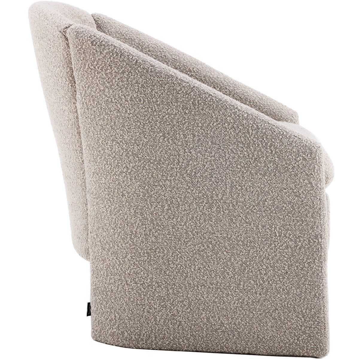 Ami - Fauteuil Arrondi en Tissu Bouclé - Taupe