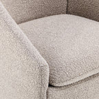 Ami - Fauteuil Arrondi en Tissu Bouclé - Taupe
