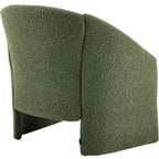 Ami - Fauteuil Arrondi en Tissu Bouclé - Vert Kaki
