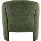 Ami - Fauteuil Arrondi en Tissu Bouclé - Vert Kaki