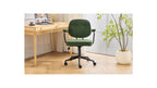 Ann - Fauteuil de Bureau Pivotant et Réglable en Hauteur en Tissu Bouclé - Vert