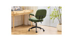 Ann - Fauteuil de Bureau Pivotant et Réglable en Hauteur en Tissu Bouclé - Vert