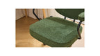 Ann - Fauteuil de Bureau Pivotant et Réglable en Hauteur en Tissu Bouclé - Vert