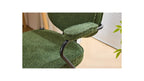 Ann - Fauteuil de Bureau Pivotant et Réglable en Hauteur en Tissu Bouclé - Vert