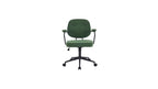 Ann - Fauteuil de Bureau Pivotant et Réglable en Hauteur en Tissu Bouclé - Vert