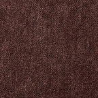 Dulce - Lot de 2 Chaises en Tissu Chenille et Piètement Chromé - Marron