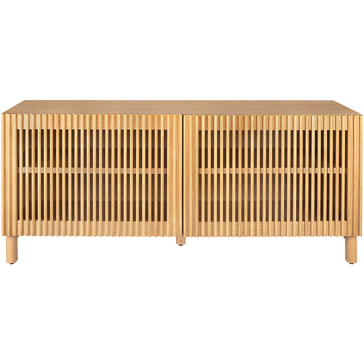 Umea - Buffet 2 Portes Bois/Frêne 120 cm - Bois