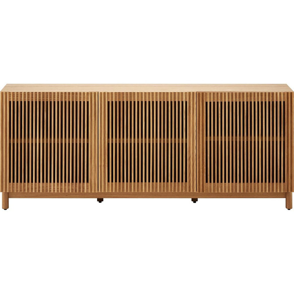 Umea - Buffet 3 Portes Bois/Frêne 160 cm - Bois