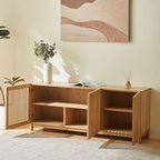 Umea - Buffet 3 Portes Bois/Frêne 160 cm - Bois