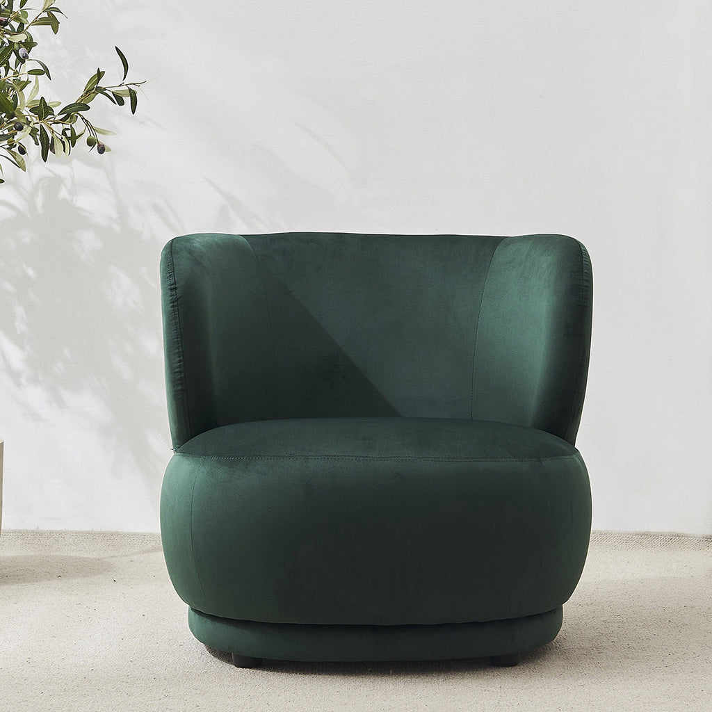 Ester - Sillón - Terciopelo - Verde caqui