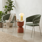 Isya - Lot De 2 Chaises - Velours Côtelé - Vert Kaki
