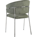 Isya - Lot De 2 Chaises - Velours Côtelé - Vert Kaki
