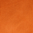Julia - Fauteuil Pivotant en Velours Côtelé Orange et Piètement Chromé - Rose