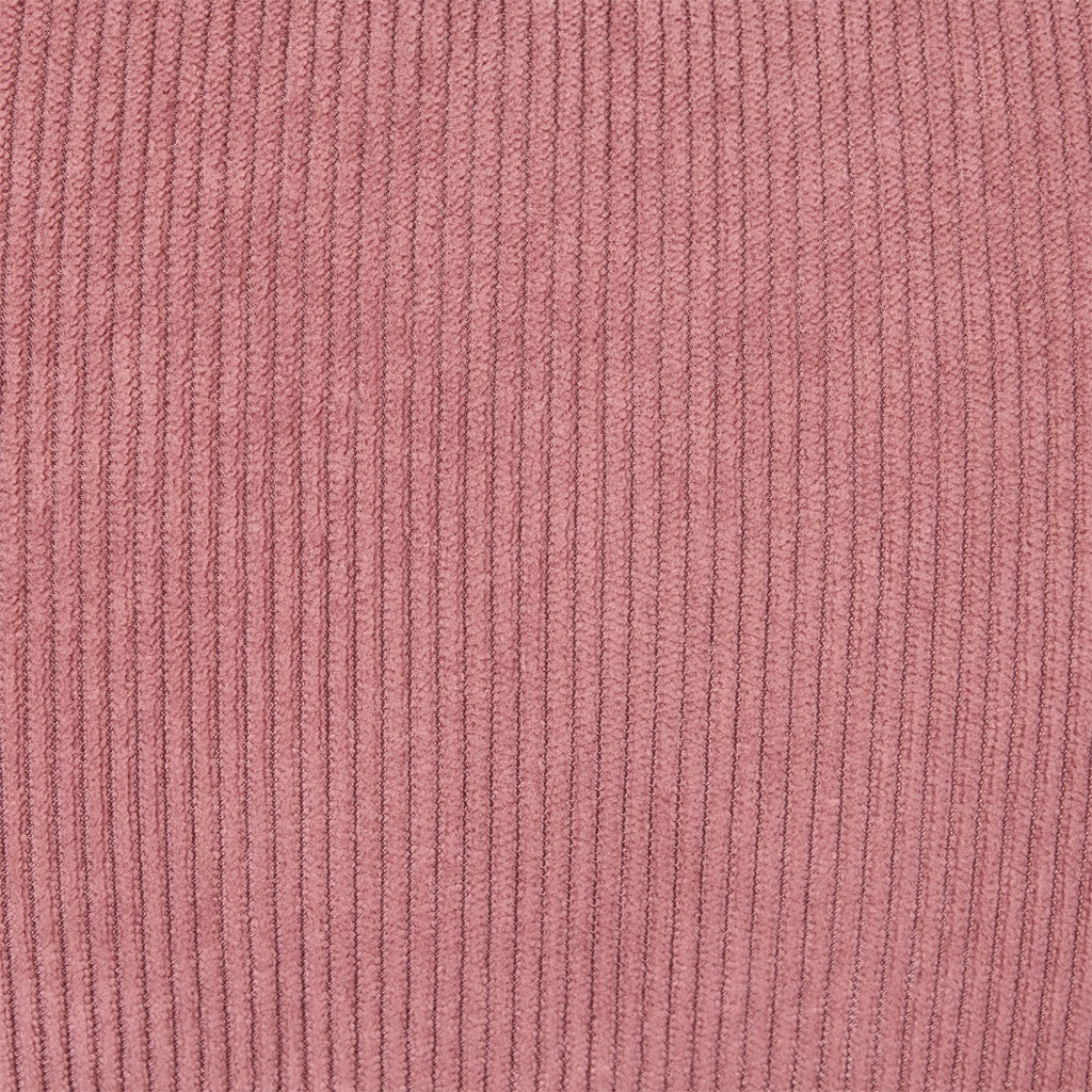 Julia - Fauteuil Pivotant en Velours Côtelé et Piètement Chromé - Rose