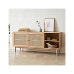 Eden - Buffet - Cannage Et Placage Chêne - Bois