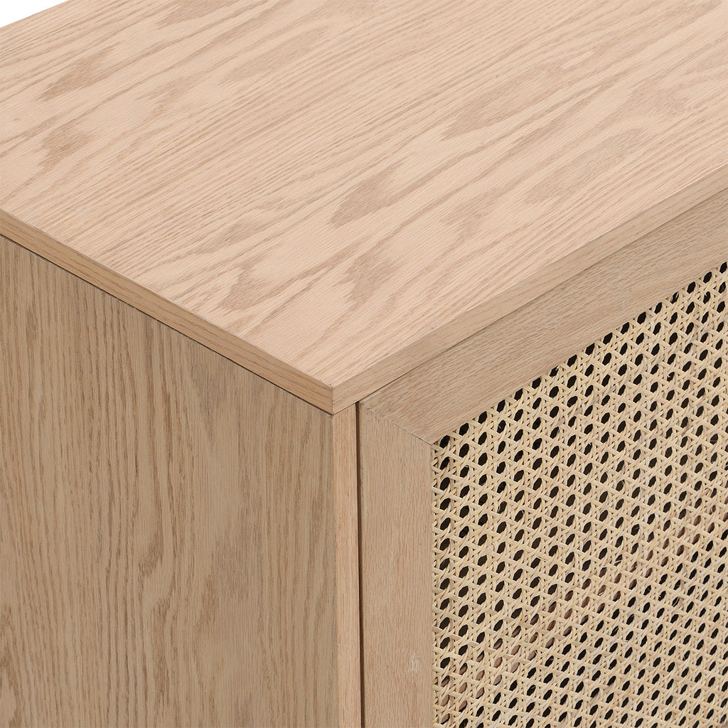 Eden - Buffet - Cannage Et Placage Chêne - Bois
