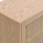 Eden - Buffet - Cannage Et Placage Chêne - Bois