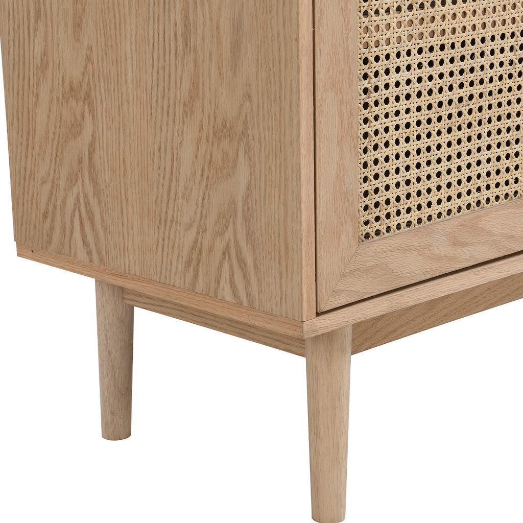 Eden - Buffet - Cannage Et Placage Chêne - Bois
