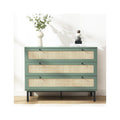 Luma - Commode 3 Tiroirs Cannage 105 cm - Vert