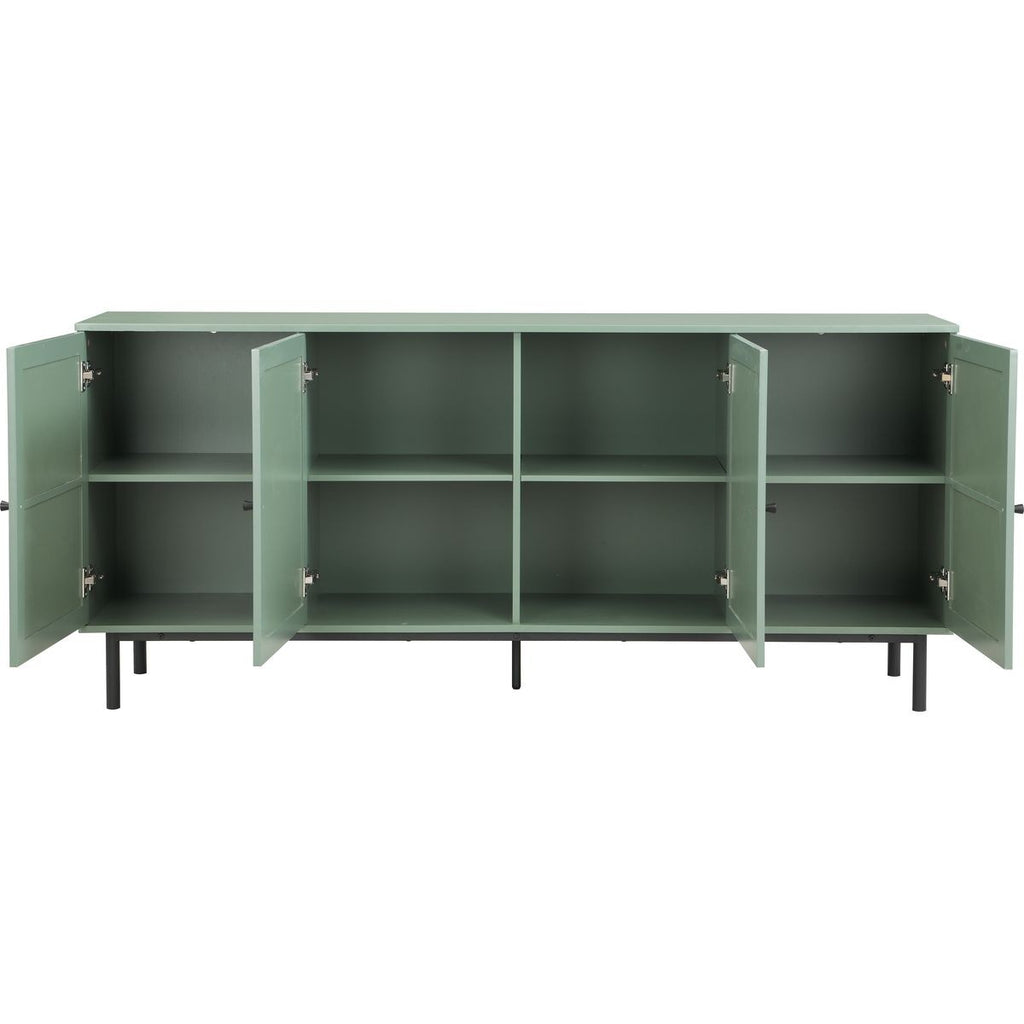 Luma - Buffet 4 Portes Cannage 180 cm - Vert